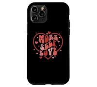 More Self Love Retro Groovy Heart Single Trendy Citation Coque pour iPhone 11 Pro