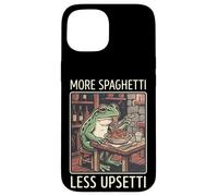 More Spaghetti Less Upsetti Frog Grenouille Drôle Coque pour iPhone 15