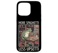 More Spaghetti Less Upsetti Frog Grenouille Drôle Coque pour iPhone 15 Pro Max