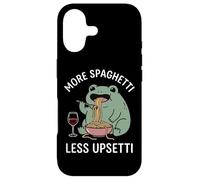 More Spaghetti Less Upsetti Frog Grenouille Drôle Coque pour iPhone 17