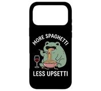 More Spaghetti Less Upsetti Frog Grenouille Drôle Coque pour iPhone 17 Pro Max