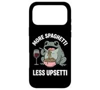 More Spaghetti Less Upsetti Frog Grenouille Drôle Coque pour iPhone 17 Pro Max
