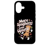 More Spaghetti Less Upsetti Funny Citation Coque pour iPhone 17