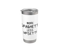 More Spaghetti Less Upsetti Gobelet isotherme en acier inoxydable double paroi