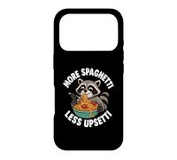 More Spaghetti Less Upsetti Raton Laveur Funny Kids Spaghetti Coque pour iPhone 17 Pro