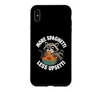 More Spaghetti Less Upsetti Raton Laveur Funny Kids Spaghetti Coque pour iPhone XS Max