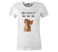 More T Vicar Who Let The Dogs Out - Golden Retriever Chien Dames T Shirt