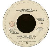 MORE THAN I CAN SAY 7" (45) UK CHRYSALIS 1980 B/W ONLY FOOLING (CHS2442)