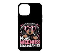 More Weenies Less Meanies Chien Saucisse drôle Coque pour iPhone 12 Mini