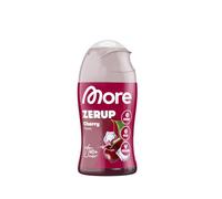 MORE Zerup, Cerise, 65 ml, pour 10 à 12 l de boisson prête à boire | Sirop sans sucre contenant notamment de véritables extraits de fruits, végétalien, zéro calorie - fabriqué en Allemagne
