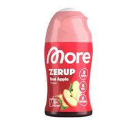 More Zerup, Red Apple, 65 ml, pour jusqu'à 8 l de boisson prête à l'emploi, sirop sans sucre avec de vrais extraits de fruits, végétalien, zéro calories, fabriqué en Allemagne