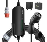 Morec Charging Cable Type 2 16A 11KW 380V, Chargeur de VE et Station de Charge Mobile avec Prise CEE triphasée, 6M EVSE Mobile Wallbox pour véhicules électriques avec Sacoche de Transport