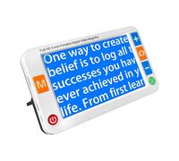 MoreDisp Loupe numérique de 12,7 cm, aide à la lecture électronique à boutons simplifiés, loupe vidéo numérique pour personnes malvoyantes, faible vision, daltonisme, amblyopie, 26 modes de couleur