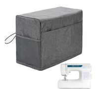 Moreeulsi 46 x 32 x 24 cm Housse de Machine à Coudre étanche, Housse de Protection Pliable Contre la poussière pour Machine à Coudre avec Poches de Rangement, Housses de Machine à Coudre