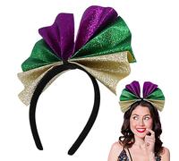 Moreeulsi Bandeaux à nœud | Bandeau surdimensionné avec nœud à paillettes - Accessoire de Mardi Gras - Accessoire de fête pour femme et fille - Fournitures de cosplay