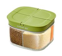 Moreeulsi Boîte à goûter | Boîtes de rangement pour réfrigérateur - Organiseur de réfrigérateur divisé, boîte de service pour fruits, oignons, noix, ail, bonbons