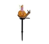 Moreeulsi Guirlande lumineuse de jardin | Lampe solaire sur piquet de jardin, statue d'escargot de fée, lampe solaire pour allée, décoration pour extérieur