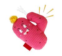 Moreeulsi Jouets interactifs en Forme de Cactus pour Chat avec à Chat, Oreiller sûr résistant aux morsures, Jeux interactifs avec Son, Nettoyage des Dents, favorise l'exercice du Chaton