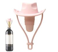 Moreeulsi Lot de 2 bouchons de bouteille de vin en silicone en forme de chapeau de cowboy, bouchons de bouteille de vin amusants, bouchons de bouteille de vin pour bière, champagne, whisky pour garder