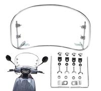 Moreeulsi Moto 39x22cm Moto Pare-Brise, Extension de Pare-Brise, Déflecteur de Vent Motorcycl-e, Scooter électrique Remplacement Déflecteur de Vent Accessoires Moto