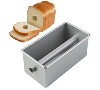 Moreeulsi Moule à anti-adhésif - 8,8 cm de haut - En d'aluminium - Rectangulaire - Avec tube amovible - Avec trous d'aération - Moule à gâteau rectangulaire pour la cuisson de gâteaux en couches