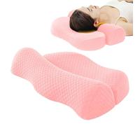 Moreeulsi Oreiller avec soutien du cou, coussin de colonne cervicale, coussin rafraîchissant pour dormir la nuit, le travail, le dos, les voyages, la voiture, l'avion, la chambre à coucher, le lieu de