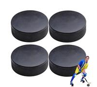 Moreeulsi Palet de hockey d'intérieur | 4 palets de hockey sur glace de taille réglementaire, diamètre 7,6 cm, épaisseur 2,5 cm, équipement d'entraînement d'intérieur fournitures de sport pour