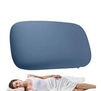 Moreeulsi Petit oreiller de camping - Appui-tête pliable, doux et rafraîchissant en mousse à mémoire de forme pour voyage, camping, hôtel, avion, maison, extérieur