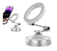 Moreeulsi Support de téléphone magnétique à ventouse | Support de téléphone magnétique pliable pour voiture | Électronique grand public pour bureau, tableau de bord, enregistrement vidéo, taxi