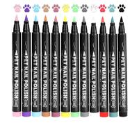 Moreeulsi Vernis à ongles à séchage rapide sans danger pour les animaux de compagnie | Peinture sans danger pour les chiens, chats et animaux domestiques - 12 couleurs vives