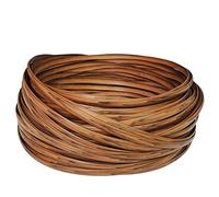 MoreiH Restauration En Osier, Kit de Fixation de Meubles En Rotin Synthétique Couleur Bois, Matériau Tissé En Plastique Plat Pour Meubles En Rotin Et Panier de Chaise, Meubles de Conversation de Patio