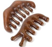 Moreinday Peigne de massage en bois pour cuir chevelu, peigne en bois pour détendre le stress, peigne à cheveux pour femme, peigne guasha pour homme