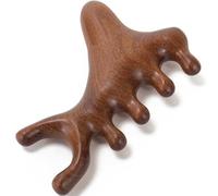 Moreinday Peigne de massage pour Sisterlocks - Masseur de cuir chevelu en bois pour femme - Masseur de tête - Peigne Gua Sha en bois de santal pour homme