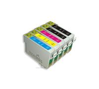 MoreInks - 5 Cartouches d'encre Compatibles cyan / jaune / magenta / noir pour imprimante Epson Stylus SX400 cyan / jaune / magenta / noir G