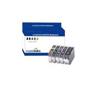 MoreInks - 5 Cartouches d'encre Compatibles cyan / magenta / jaune / noir pour imprimante Canon Pixma MP610 cyan / magenta / jaune / noir G