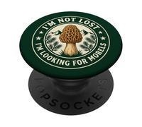 Morel Hunter Humour I'm Not Lost I'm Looking for Morels PopSockets PopGrip Adhésif