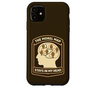 Morel Hunter Humour The Morel Map Stays in My Head Coque pour iPhone 11