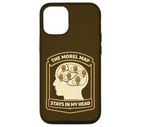 Morel Hunter Humour The Morel Map Stays in My Head Coque pour iPhone 12/12 Pro