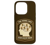 Morel Hunter Humour The Morel Map Stays in My Head Coque pour iPhone 14 Pro