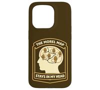 Morel Hunter Humour The Morel Map Stays in My Head Coque pour iPhone 15 Pro