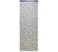 Morel – Rideau de porte en perles de bois multicolore 90 x 200 cm