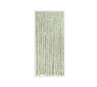 Morel – Rideau de porte Samana – Torsades polyester et feuillage artificiel – 90 x 200 cm – Vert