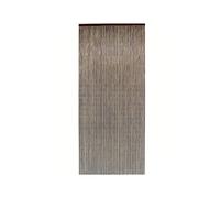 Rideau de porte Bâtonnets de bambou vernis - coloris acajou - 90 x 200 cm - Morel Marron