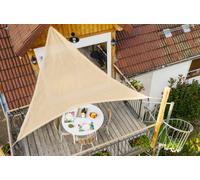 MOREL-Voile triangulaire en toile de jute marron Jardiline - 3,6 m