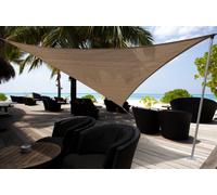 MOREL-Voile triangulaire en toile marron havane Jardiline Austral - 3,6 m