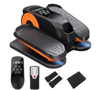 Morelax Vélo Elliptique de Bureau pour la Maison, Vélo d'appartement pour Elliptique, Silencieux et Portable, Électrique Pédalier d'appartement Adulte, Télécommande, Écran, 12 Vitesses