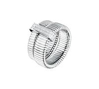 Morellato Bague Femme, Acier, Cristaux, Collection ONDA, Effet Rayé