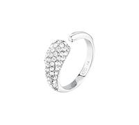 Morellato Bague Femme en Acier, Cristaux, Collection DESIGN, Chunky, Goutte, Pavé, Acier inoxydable, Aucune pierre précieuse