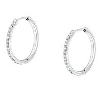 Morellato Boucles d'oreilles créoles pour Femme en Acier, Cristaux, Collection Creole, idée Cadeau pour mères - SAUP24, Acier