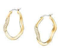 Morellato Boucles d'oreilles Femme, Acier, Cristaux, Créoles Ondulées, Collection DESIGN - SAYP08